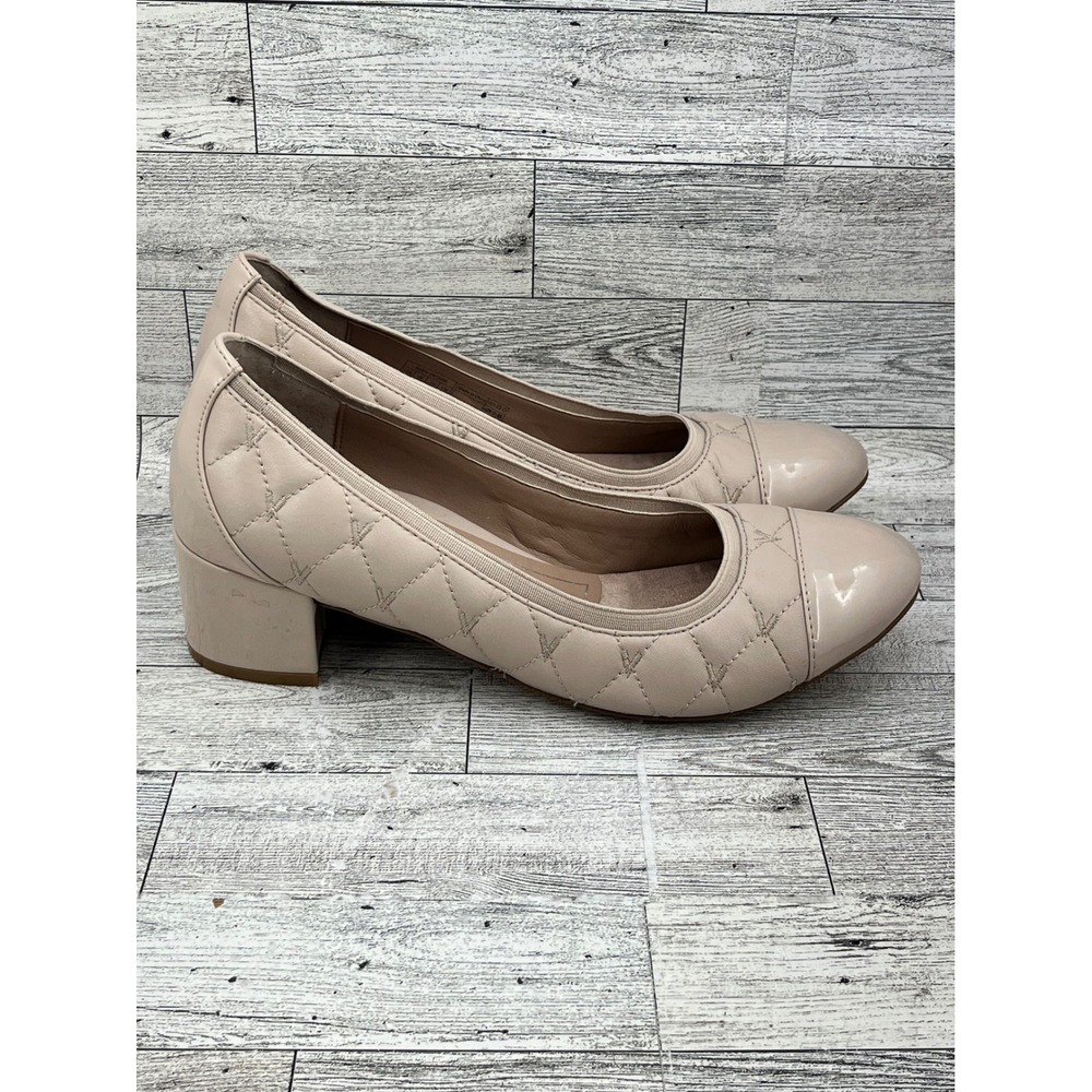 Vionic Ruby Beige Quilted Leather Patent Cap Toe … - image 3